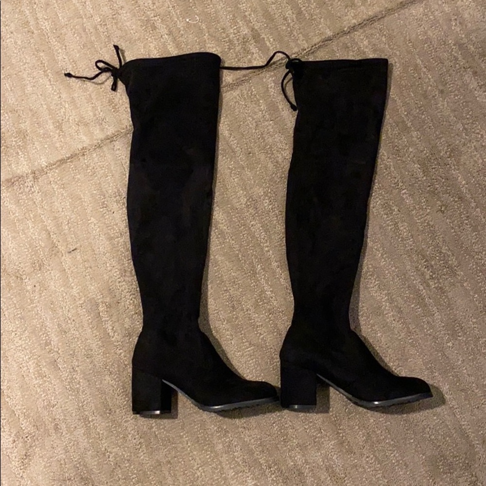 Over the knee thigh high boots